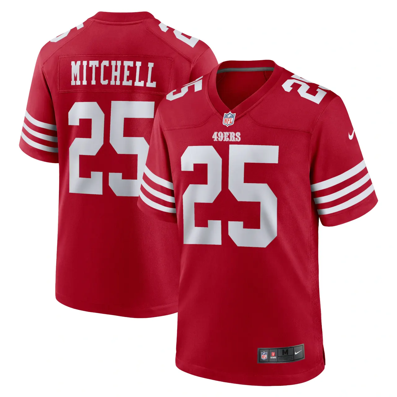 Elijah Mitchell San Francisco 49ers Nike Player Game Jersey - White - Image 10
