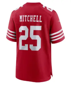 Elijah Mitchell San Francisco 49ers Nike Player Game Jersey - White - Image 7