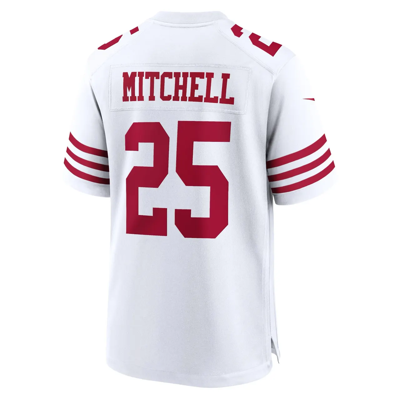 Elijah Mitchell San Francisco 49ers Nike Player Game Jersey - White - Image 4