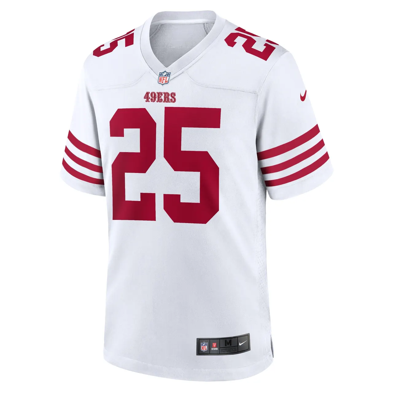 Elijah Mitchell San Francisco 49ers Nike Player Game Jersey - White - Image 3