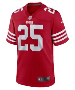 Elijah Mitchell San Francisco 49ers Nike Player Game Jersey - White - Image 6
