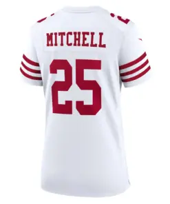 Elijah Mitchell San Francisco 49ers Nike Women's Alternate Game Jersey - Scarlet - Image 7