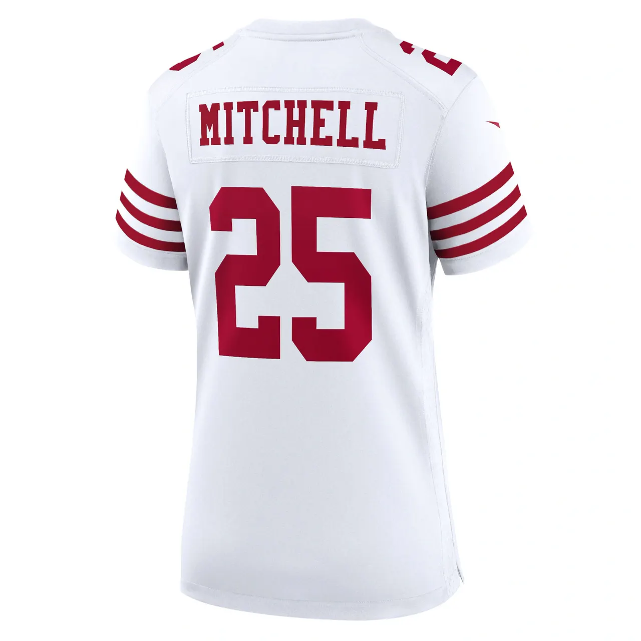Elijah Mitchell San Francisco 49ers Nike Women's Team Player Game Jersey - Scarlet - Image 7