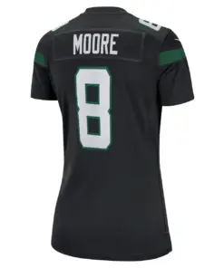 Elijah Moore New York Jets Nike Women's Game Jersey - Stealth Black - Image 4