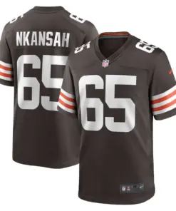 Elijah Nkansah Cleveland Browns Nike Game Player Jersey - Brown