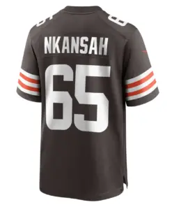 Elijah Nkansah Cleveland Browns Nike Game Player Jersey - Brown - Image 4