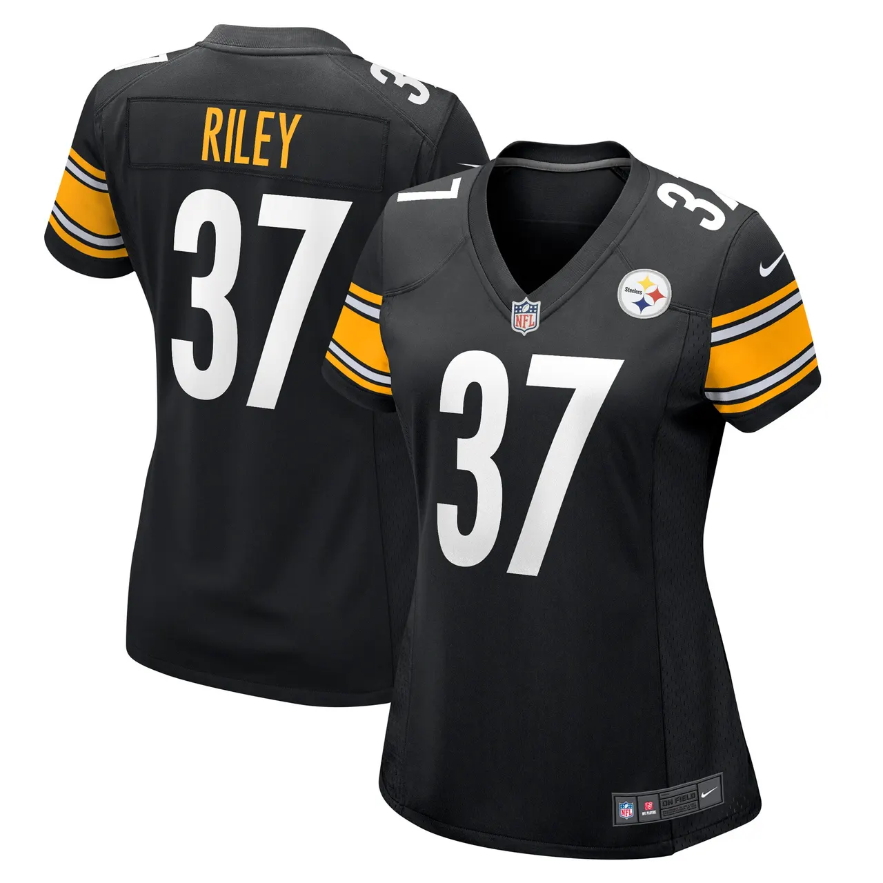 Elijah Riley Pittsburgh Steelers Nike Women's Game Player Jersey - Black - Image 2