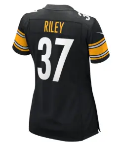 Elijah Riley Pittsburgh Steelers Nike Women's Game Player Jersey - Black - Image 4