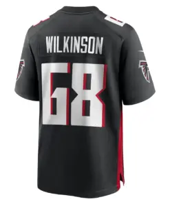 Elijah Wilkinson Atlanta Falcons Nike Game Jersey - Black - Image 4