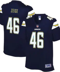 Elijah Zeise Los Angeles Chargers NFL Pro Line Women's Team Player Jersey - Navy
