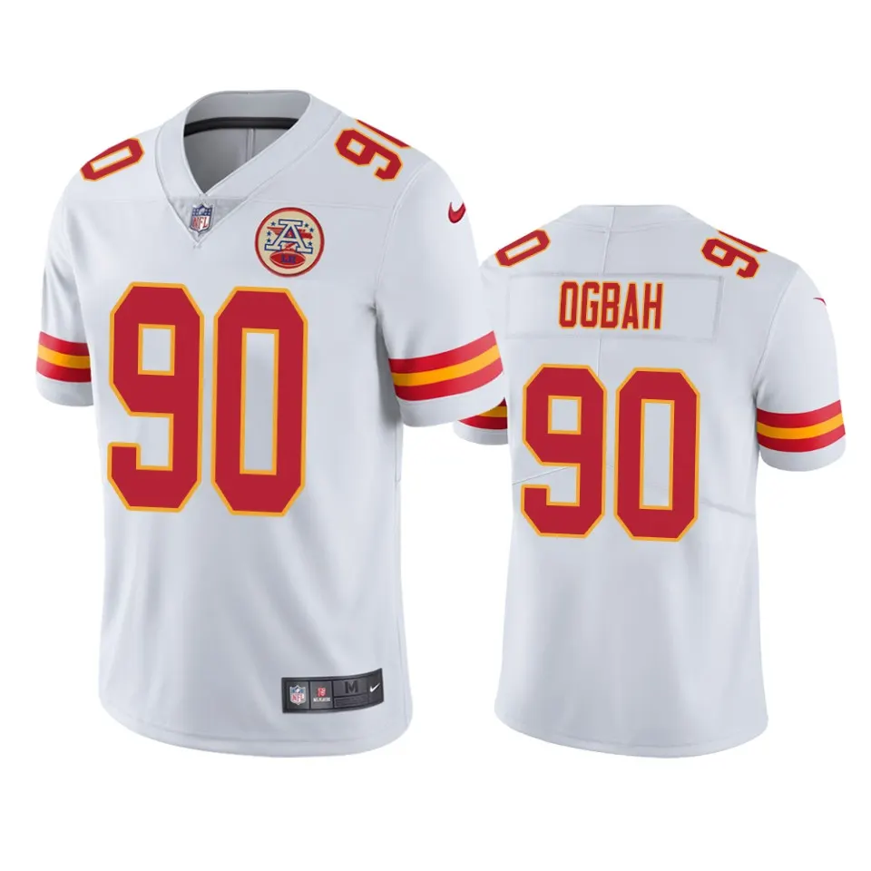 Emmanuel Ogbah Kansas City Chiefs Nike Vapor Limited Jersey - White