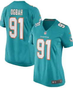 Emmanuel Ogbah Miami Dolphins Nike Women's Game Jersey - Aqua