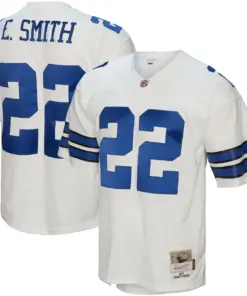 Alternative view of Emmitt Smith Dallas Cowboys Mitchell & Ness 1992 Legacy Replica Jersey - White