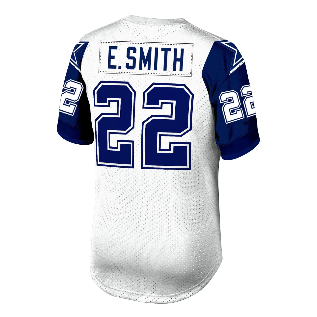 Emmitt Smith Dallas Cowboys Mitchell & Ness 1994 Retired Player Jersey - White/Navy - Image 4