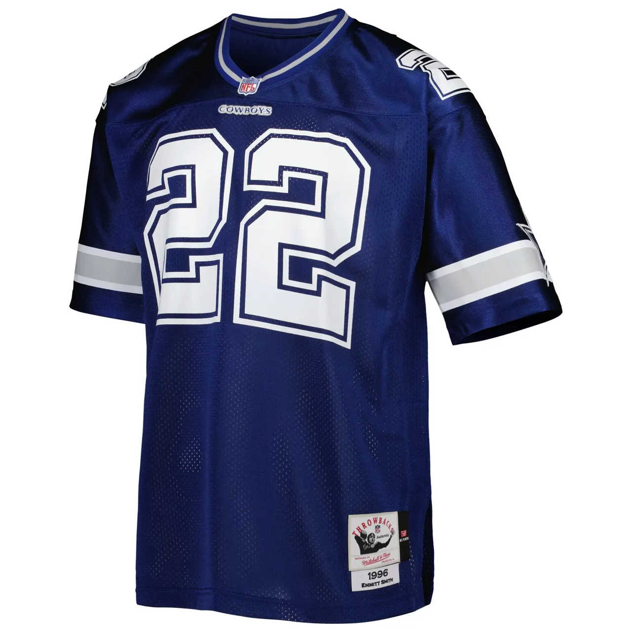 Emmitt Smith Dallas Cowboys Mitchell & Ness 1996 Retired Player Jersey - Navy - Image 3