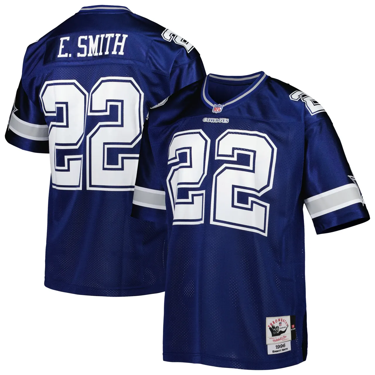 Emmitt Smith Dallas Cowboys Mitchell & Ness 1996 Retired Player Jersey - Navy - Image 2
