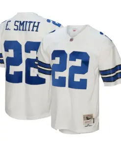 Alternative view of Emmitt Smith Dallas Cowboys Mitchell & Ness Youth Retired Player Legacy Jersey - White