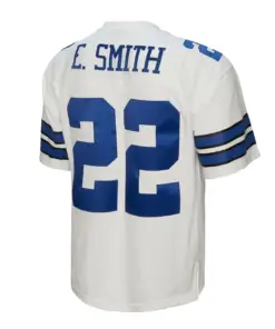 Emmitt Smith Dallas Cowboys Mitchell & Ness Youth Retired Player Legacy Jersey - White - Image 4