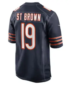Equanimeous St. Brown Chicago Bears Nike Game Player Jersey - Navy - Image 4