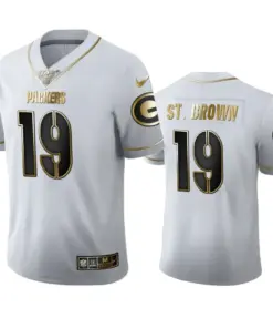 Equanimeous St. Brown Green Bay Packers Nike 100th Season Golden Edition Jersey - White