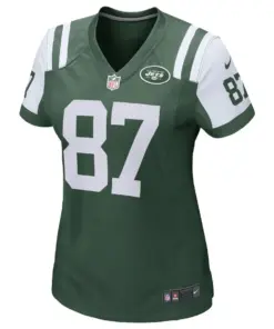 Alternative view of Eric Decker New York Jets Nike Girls Youth Game Jersey - Kelly Green