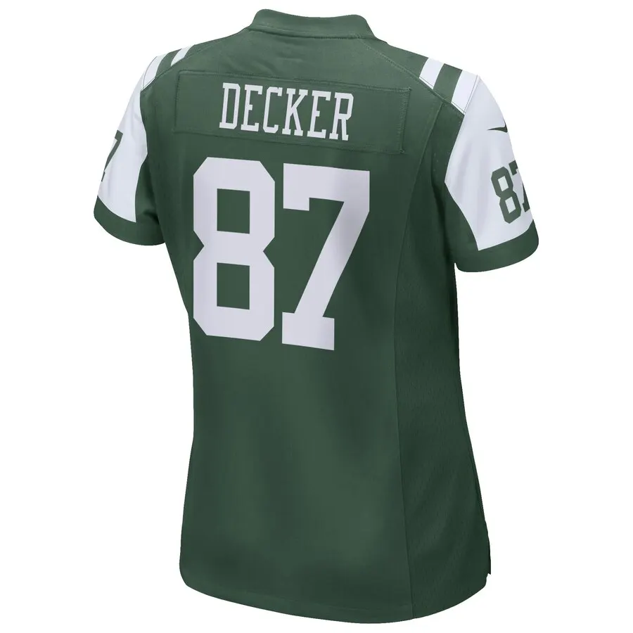 Eric Decker New York Jets Nike Girls Youth Game Jersey - Kelly Green - Image 3