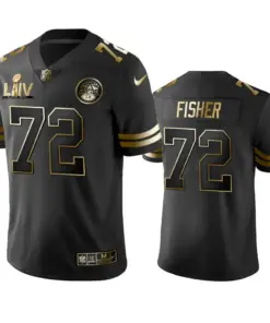 Eric Fisher Kansas City Chiefs Nike Super Bowl LIV Golden Edition Jersey - Black
