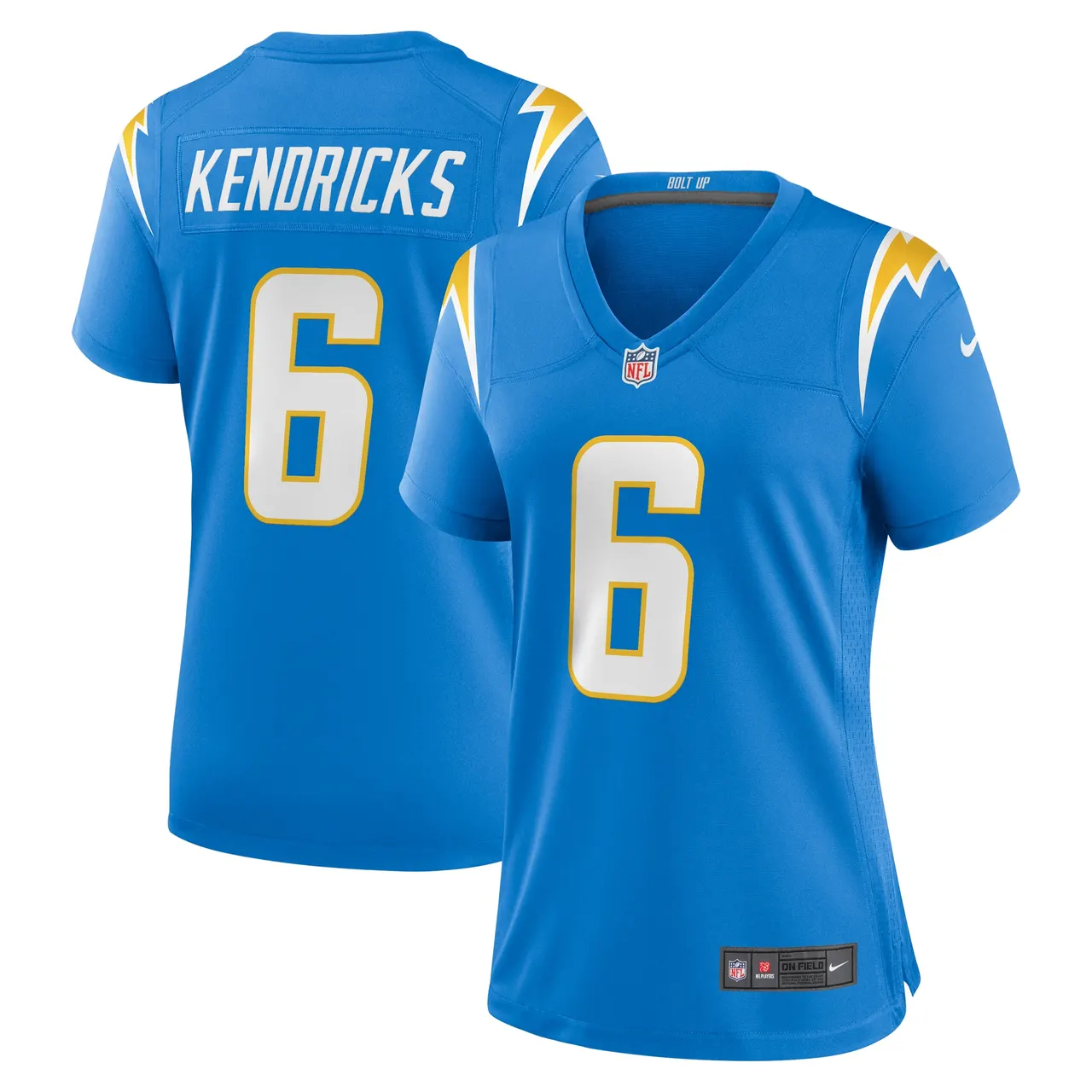 Eric Kendricks Los Angeles Chargers Nike Women's Game Player Jersey - Powder Blue - Image 2
