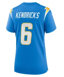 Eric Kendricks Los Angeles Chargers Nike Women's Game Player Jersey - Powder Blue - Image 4