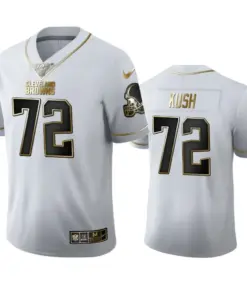 Eric Kush Cleveland Browns Nike 100th Season Golden Edition Jersey - White