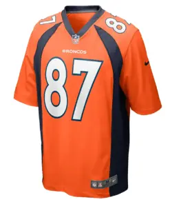 Eric Tomlinson Denver Broncos Nike Game Player Jersey - Orange - Image 3