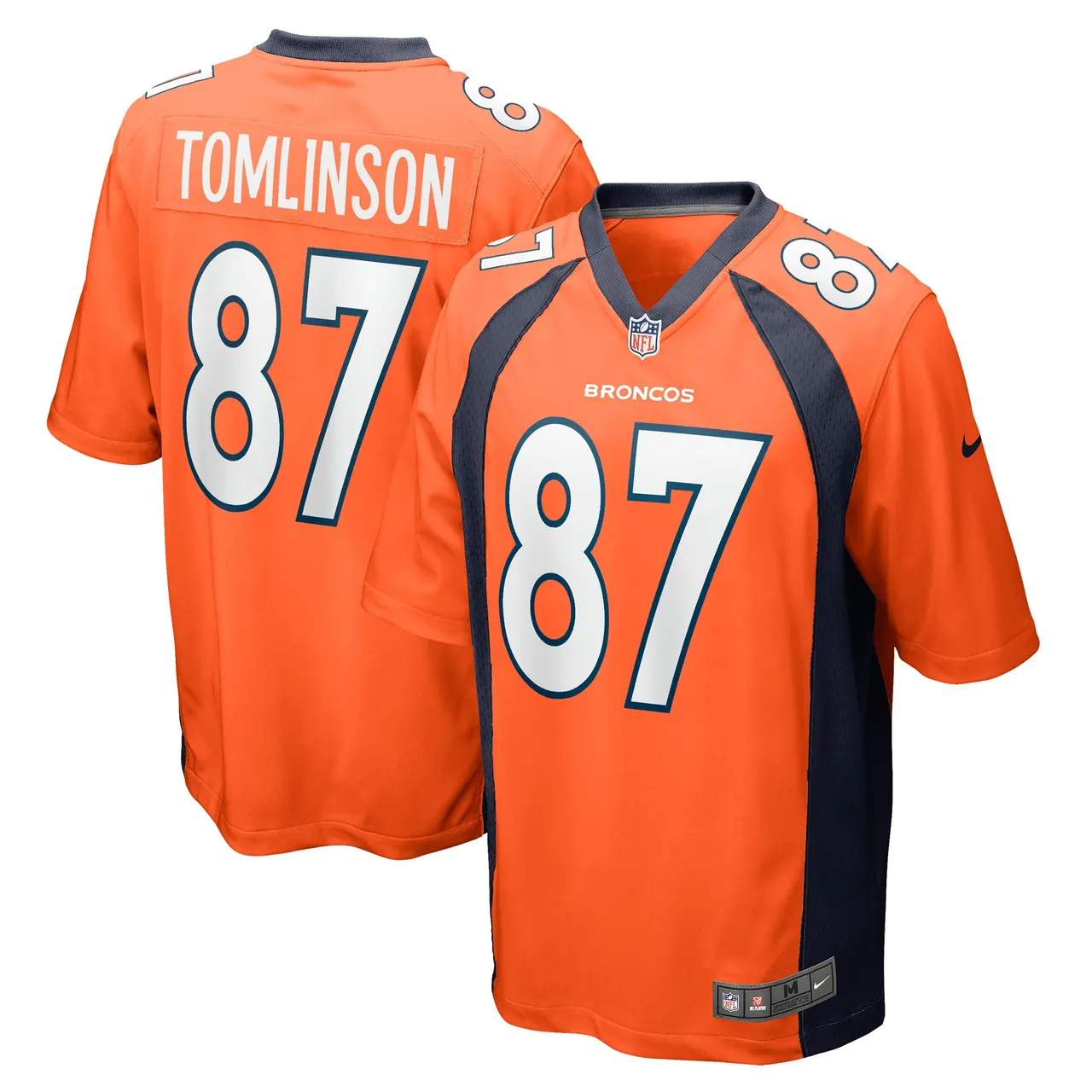 Eric Tomlinson Denver Broncos Nike Game Player Jersey - Orange