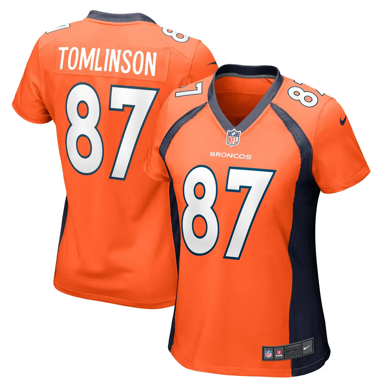 Eric Tomlinson Denver Broncos Nike Women's Game Player Jersey - Orange - Image 2