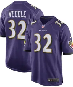 Eric Weddle Baltimore Ravens Nike Youth Game Jersey - Purple