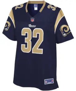 Alternative view of Eric Weddle Los Angeles Rams NFL Pro Line Women's Primary Player Jersey - Navy