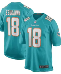 Erik Ezukanma Miami Dolphins Nike Game Player Jersey - Aqua - Image 2