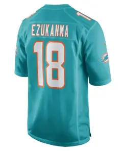 Erik Ezukanma Miami Dolphins Nike Game Player Jersey - Aqua - Image 4