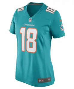 Erik Ezukanma Miami Dolphins Nike Women's Game Player Jersey - Aqua - Image 3