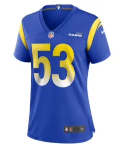 Ernest Jones Los Angeles Rams Nike Women's Team Game Player Jersey - Royal Blue - Image 3