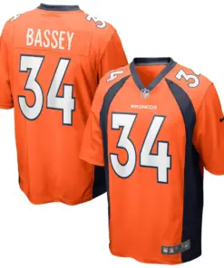 Essang Bassey Denver Broncos Nike Game Jersey - Orange