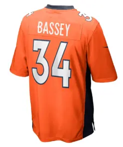 Essang Bassey Denver Broncos Nike Game Jersey - Orange - Image 4