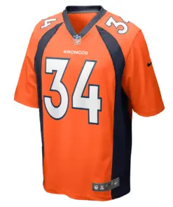 Essang Bassey Denver Broncos Nike Game Jersey - Orange - Image 3