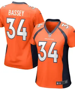 Essang Bassey Denver Broncos Nike Women's Game Jersey - Orange - Image 2
