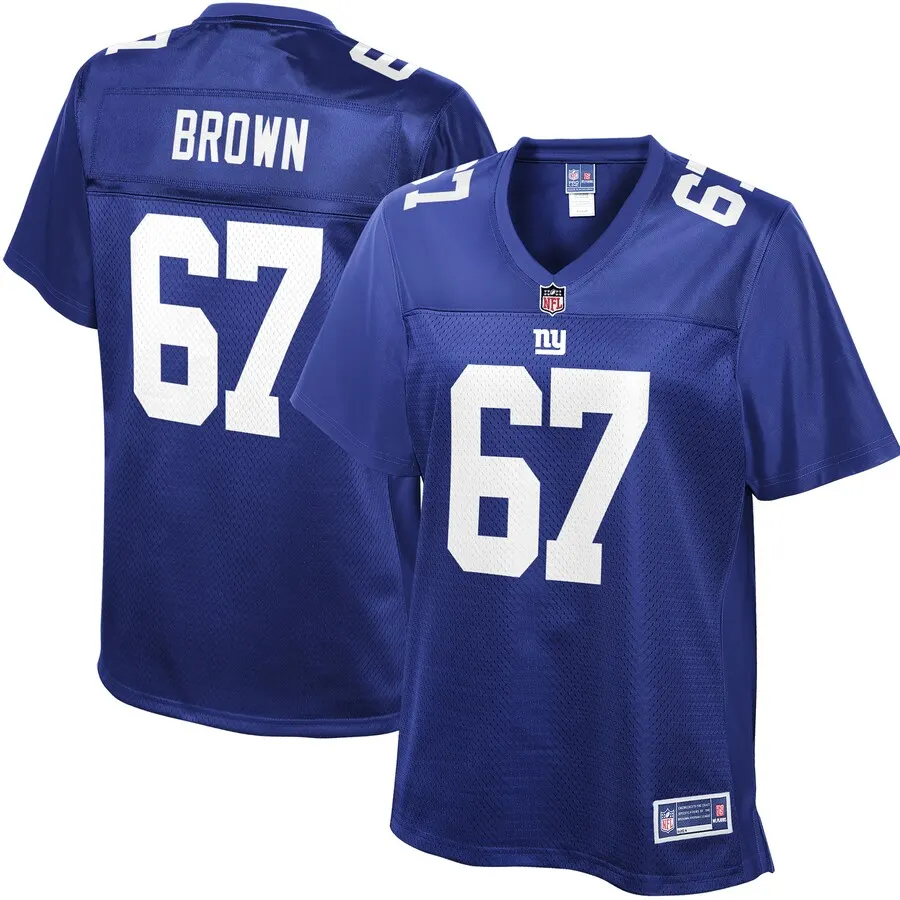 Evan Brown New York Giants NFL Pro Line Women's Player Jersey - Royal Blue