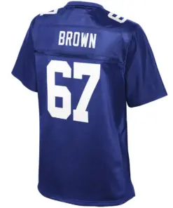 Evan Brown New York Giants NFL Pro Line Women's Player Jersey - Royal Blue - Image 3