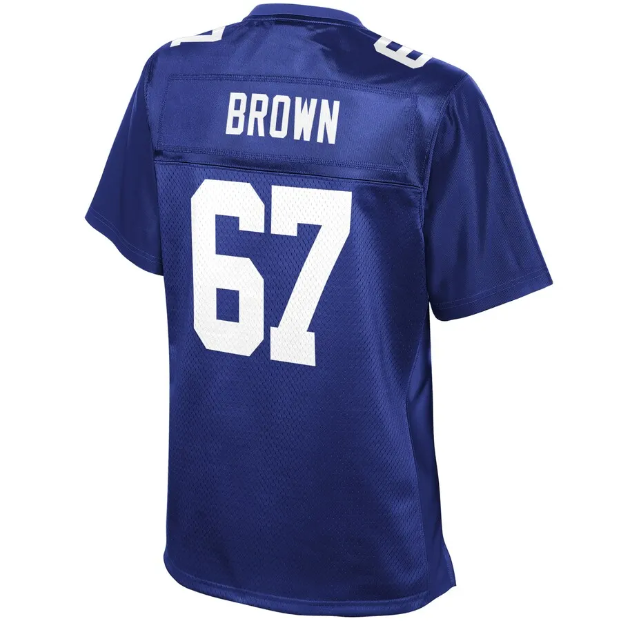 Evan Brown New York Giants NFL Pro Line Women's Player Jersey - Royal Blue - Image 3