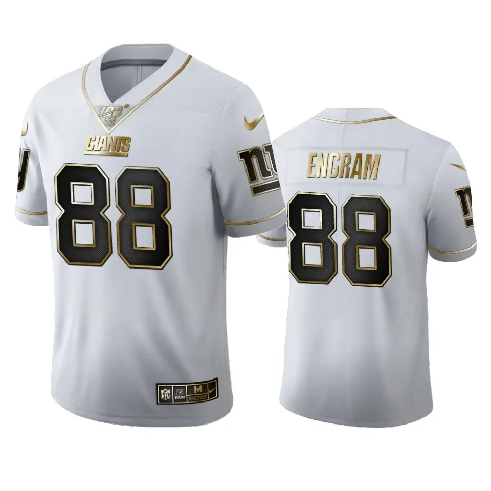 Evan Engram New York Giants Nike 100th Season Golden Edition Jersey - White