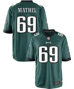 Evan Mathis Philadelphia Eagles Nike Youth Team Color Game Jersey - Midnight Green