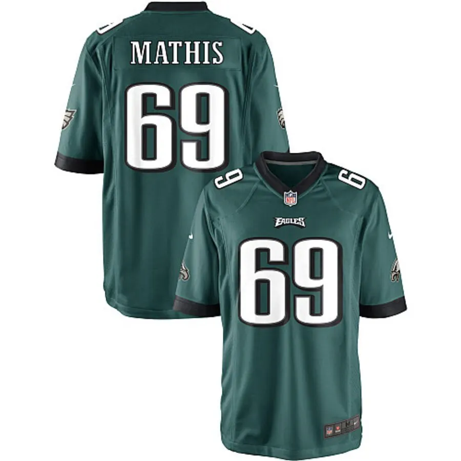 Evan Mathis Philadelphia Eagles Nike Youth Team Color Game Jersey - Midnight Green