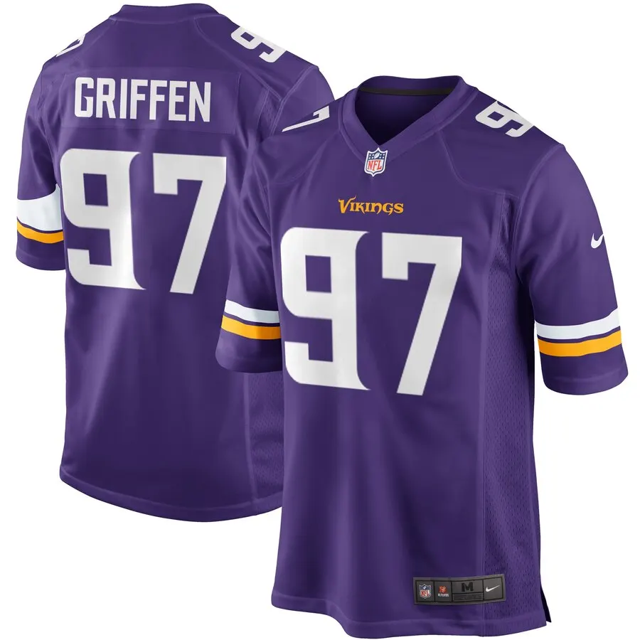 Everson Griffen Minnesota Vikings Nike Youth Team Color Game Jersey - Purple